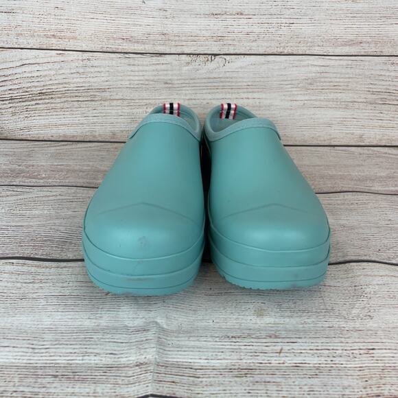 Hunter Play Womens Sz 11 Clogs Green Rubber Gardening Rain - Picture 3 of 10